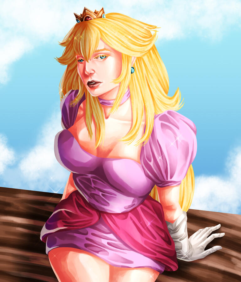 Mario Peach fanart
